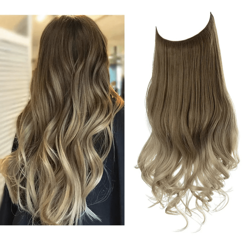 Remy human hair clip-in extensions in seamless design, offering natural volume and length for beautiful, effortless styling. 0